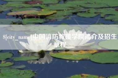 玉溪中国消防救援学院简介及招生章程