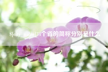 玉溪34个省的简称分别是什么