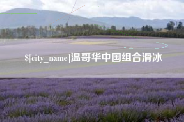 玉溪温哥华中国组合滑冰