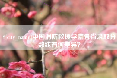 玉溪中国消防救援学院各省录取分数线有何差异？