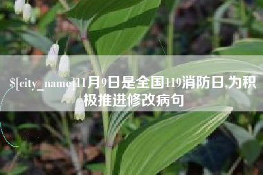 玉溪11月9日是全国119消防日,为积极推进修改病句