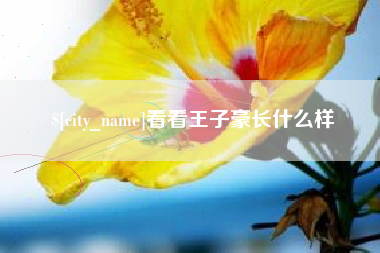 玉溪看看王子豪长什么样