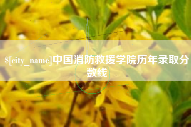 玉溪中国消防救援学院历年录取分数线