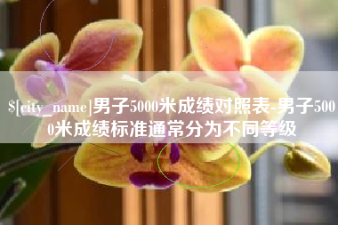 玉溪男子5000米成绩对照表-男子5000米成绩标准通常分为不同等级