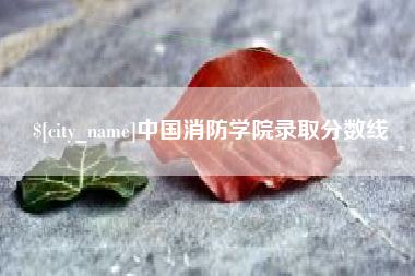 玉溪中国消防学院录取分数线