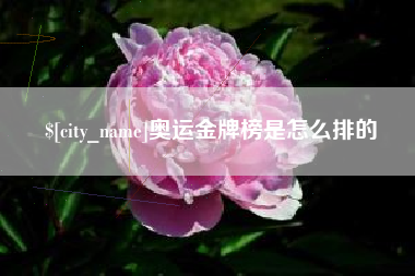 玉溪奥运金牌榜是怎么排的