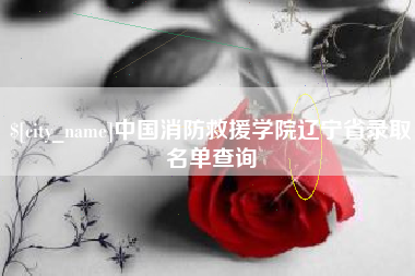 玉溪中国消防救援学院辽宁省录取名单查询