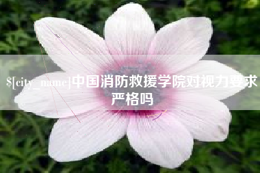玉溪中国消防救援学院对视力要求严格吗
