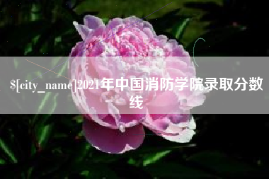 玉溪2021年中国消防学院录取分数线