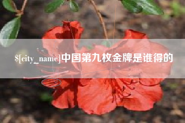 玉溪中国第九枚金牌是谁得的
