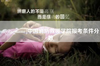 玉溪中国消防救援学院报考条件分数