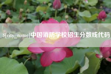 玉溪中国消防学校招生分数线代码