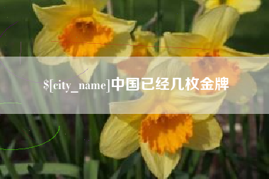 玉溪中国已经几枚金牌