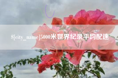 玉溪5000米世界纪录平均配速