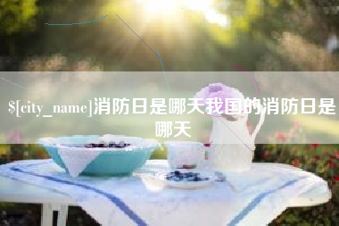 玉溪消防日是哪天我国的消防日是哪天