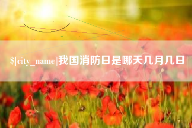 玉溪我国消防日是哪天几月几日