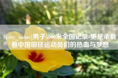 玉溪男子5000米全国记录-更是承载着中国田径运动员们的热血与梦想