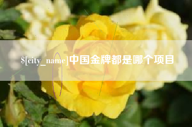 玉溪中国金牌都是哪个项目