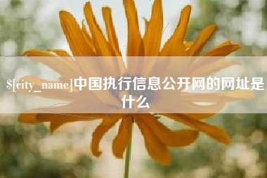 玉溪中国执行信息公开网的网址是什么