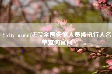 玉溪法院全国失信人员被执行人名单查询官网