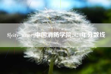 玉溪中国消防学院2024年分数线