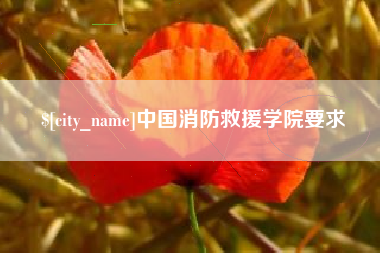 玉溪中国消防救援学院要求