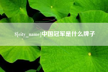 玉溪中国冠军是什么牌子