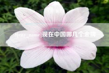 玉溪现在中国哪几个金牌
