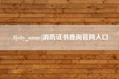 玉溪消防证书查询官网入口