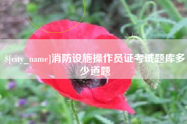 玉溪消防设施操作员证考试题库多少道题
